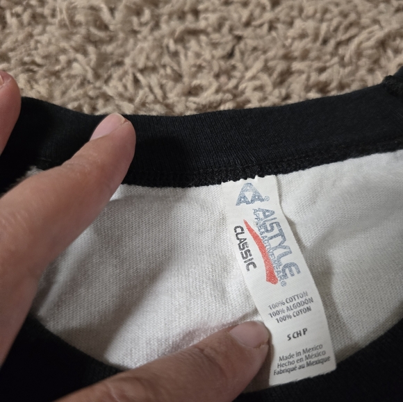 Christopher Hitchens "Bad Religion" baseball tee, small - Picture 11 of 13